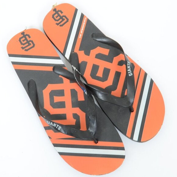 NWT MLB San Francisco Giants Men's XL (11-12) Flip Flop Thong Sandals - Picture 1 of 5